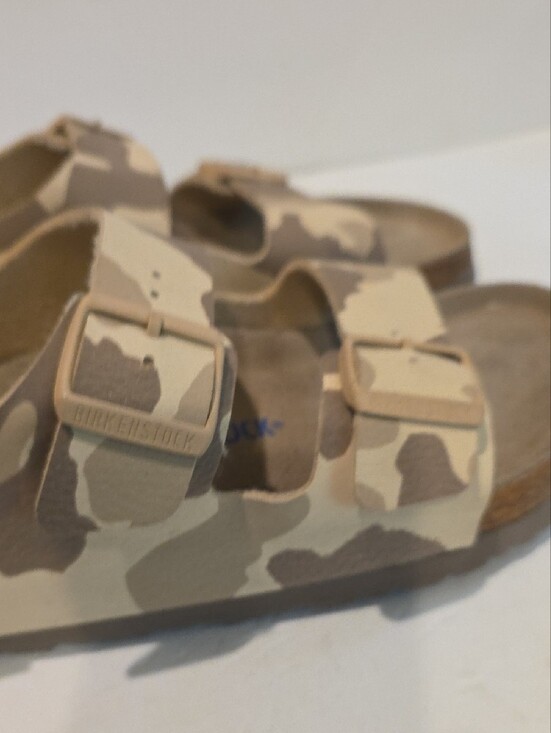 Birkenstock Mens Size 44 M11 285 Made In Germany Arizona Sandal in Beige Camo